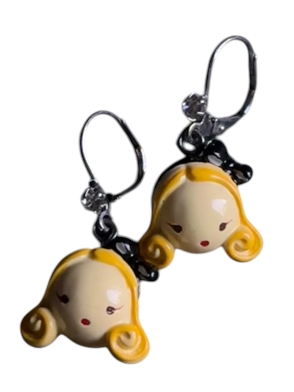 y2k harajuku lovers earrings with gem